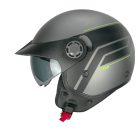 Bukósisak SKA-P 1SHG ZEN CITY Matt Szürke/Fluo