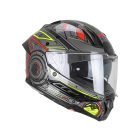 Bukósisak CGM 366T DUAL Tech Fekete/Piros/Fluo