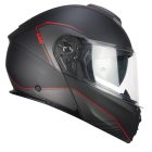 Bukósisak CGM 560 ÜVEGSZÁLAS MATT SZÜRKE/PIROS L (AJÁNDÉK PINLOCK)