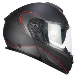   Bukósisak CGM 560 ÜVEGSZÁLAS MATT SZÜRKE/PIROS L (AJÁNDÉK PINLOCK)