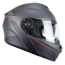 Bukósisak CGM 568X BER CITY Matt Fekete/Piros