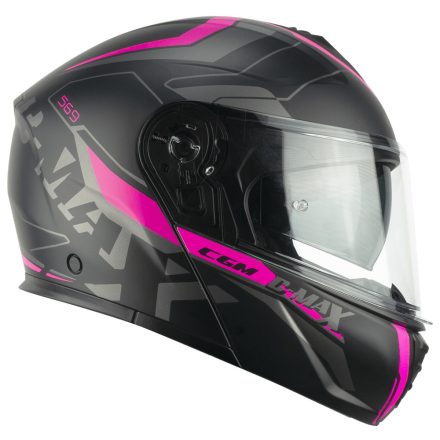 Bukósisak CGM 569G C-MAX CITY Matt Fekete/Pink