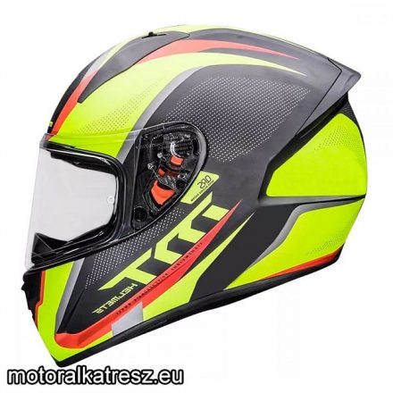 Bukósisak MT STINGER B SPIKE FEKETE/FLUO/PIROS L
