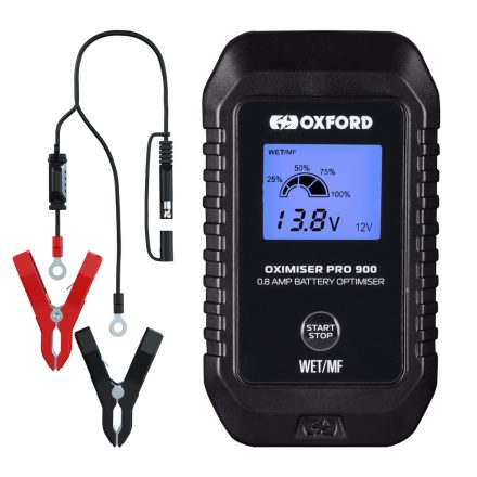 A - Oxford Oximiser Pro 900  – intelligens akkumulátor töltő és optimalizáló