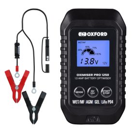   A - Oxford Oximiser Pro 1250  – intelligens akkumulátor töltő és optimalizáló