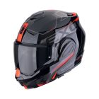Scorpion Bukósisak EXO-TECH EVO TRAVELLER FEKETE/PIROS