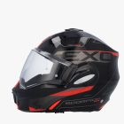 Scorpion Bukósisak EXO-TECH EVO TRAVELLER FEKETE/PIROS
