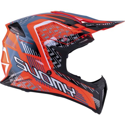 Bukósisak Suomy X-Wing Motley Piros/Fekete