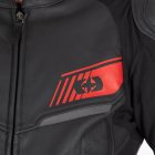 Oxford Cypher 1.0 Motoros Bőrkabát Fekete/Fehér/Piros