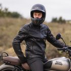 Oxford Henlow Motoros Bőrkabát Fekete