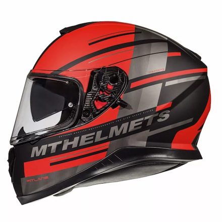 Bukósisak MT THUNDER 3 SV MATT FEKETE PIROS XL