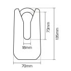 Oxford Monster Féktárcsazár - Lakat 11mm Fekete