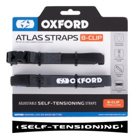   CSOMAGRÖGZÍTŐ Oxford Atlas B-CLIP 17mm x 2.0M Asphalt (Pair)