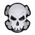 OXFORD TÉRDKOPTATÓ SKULL FEHÉR