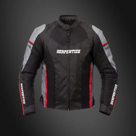 Textil Kabát Nyári Serpentize S-AIR Fekete/Szürke/Piros XL