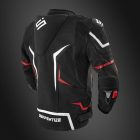 BŐRKABÁT SERPENTIZE S1 FEKETE/PIROS