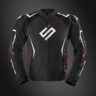 BŐRKABÁT SERPENTIZE S1 FEKETE/PIROS