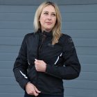 OXFORD IOTA 1.0 Női Textil Motoros Kabát Fekete