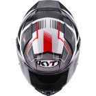 Bukósisak KYT R2R Parsec Fehér/Piros XS