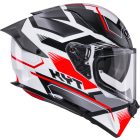 Bukósisak KYT R2R Parsec Fehér/Piros XS