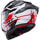 Bukósisak KYT R2R Parsec Fehér/Piros XS