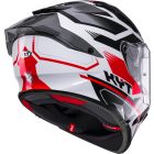 Bukósisak KYT R2R Parsec Fehér/Piros XS